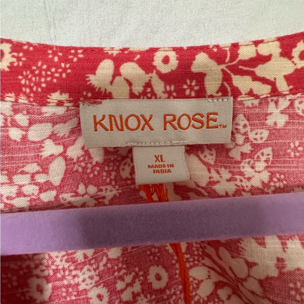 Knox Rose Floral Top - Pink and Cream